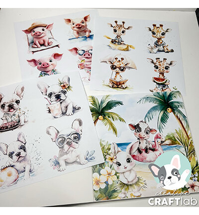 Studio Light Collage Paper Pad Summer breeze Essentials nr.360 CCL-ES-CPP360