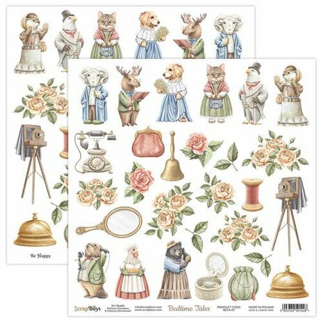 ScrapBoys Bedtime Tales paper cut out elements DZ BETA-07