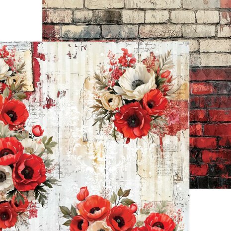 Craft O Clock Set of Mix Papers 20x20 cm Heart of the Sun CC-C74-HOS-09