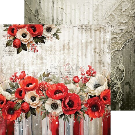 Craft O Clock Set of Mix Papers 20x20 cm Heart of the Sun CC-C74-HOS-09