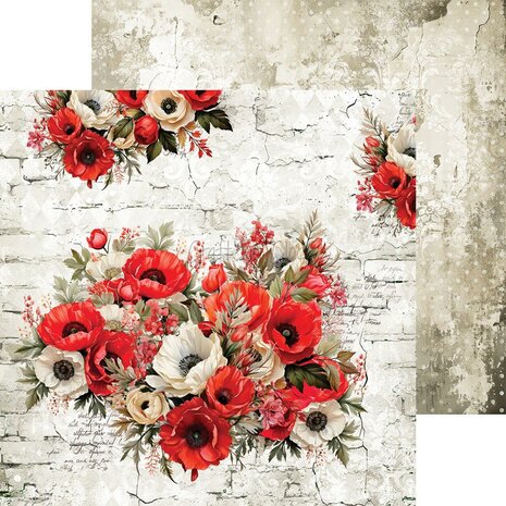 Craft O Clock Set of Mix Papers 20x20 cm Heart of the Sun CC-C74-HOS-09