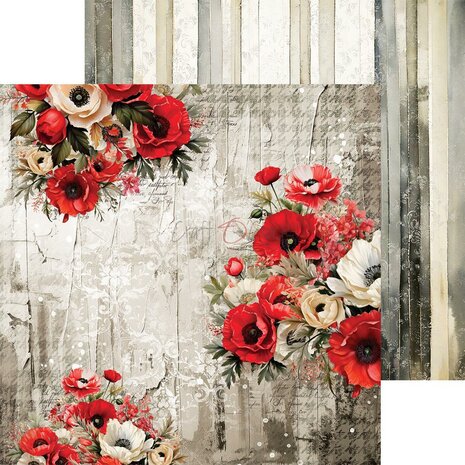 Craft O Clock Set of Mix Papers 20x20 cm Heart of the Sun CC-C74-HOS-09