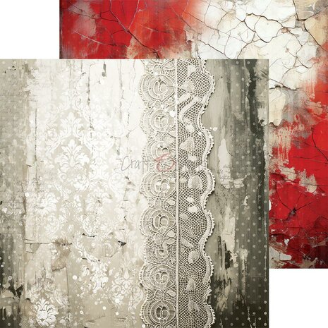 Craft O Clock Set of Mix Papers 20x20 cm Heart of the Sun CC-C74-HOS-09