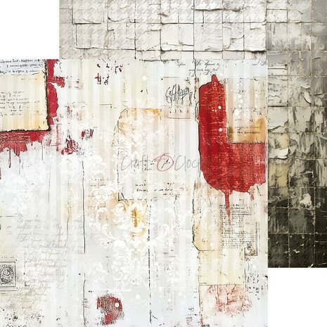 Craft O Clock Set of Mix Papers 20x20 cm Heart of the Sun CC-C74-HOS-09