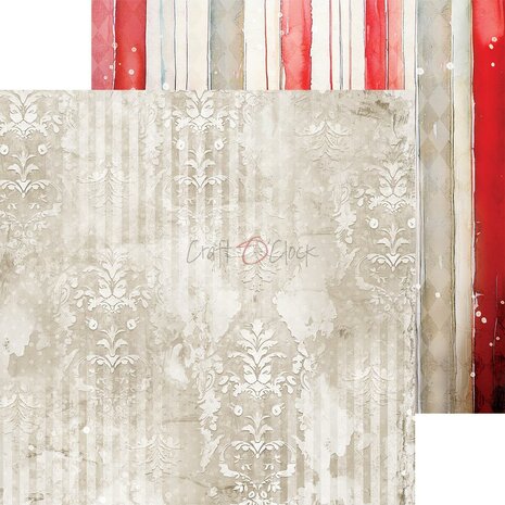 Craft O Clock Set of Mix Papers 20x20 cm Heart of the Sun CC-C74-HOS-09