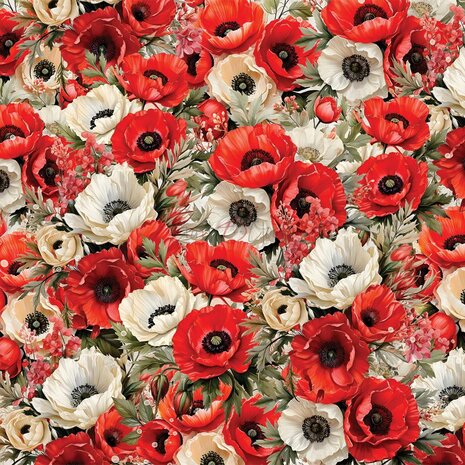 Craft O Clock Set of Mix Papers 20x20 cm Heart of the Sun CC-C74-HOS-09