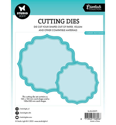 Studio Light Cutting Die Classic Accolade Essentials nr.971 SL-ES-CD971