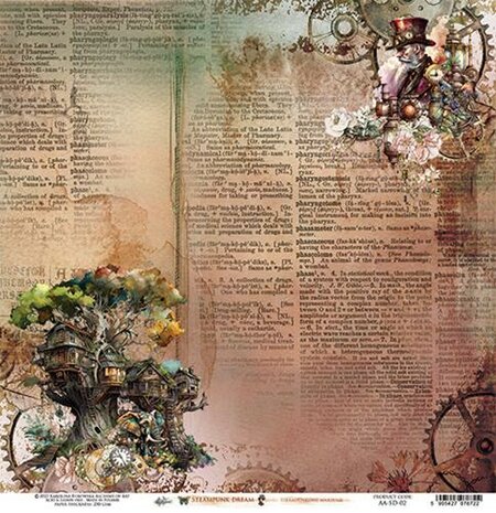 Art Alchemy Paper Collection Set 30,5x30,5 cm Steampunk Dream