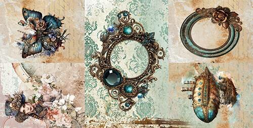 Art Alchemy Paper Collection Set 30,5x30,5 cm Steampunk Dream