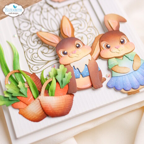 Elizabeth Craft Designs Dies Spring Awakening Dies Bunny (2222)