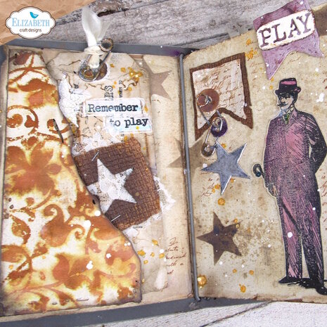 Elizabeth Craft Designs Mr. &amp; Mrs. Dies Playful Grunge (2241)