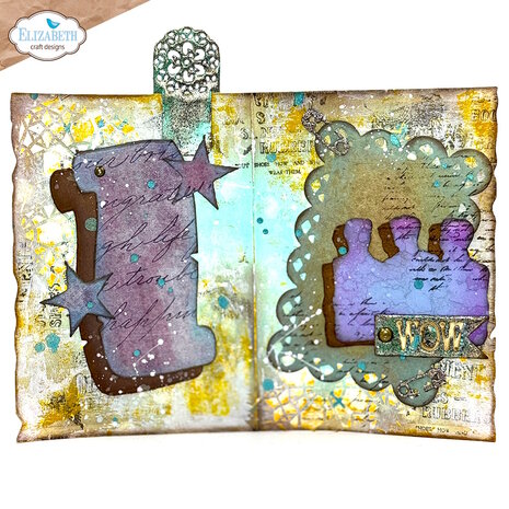 Elizabeth Craft Designs Mr. &amp; Mrs. Dies Playful Grunge (2241)