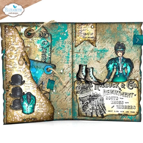 Elizabeth Craft Designs Mr. &amp; Mrs. Dies Playful Grunge (2241)