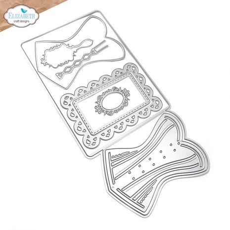 Elizabeth Craft Designs Mr. &amp; Mrs. Dies Laced Up (2240)