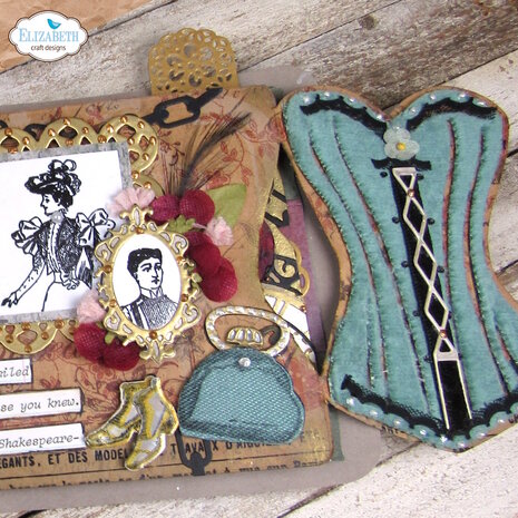 Elizabeth Craft Designs Mr. &amp; Mrs. Dies Laced Up (2240)