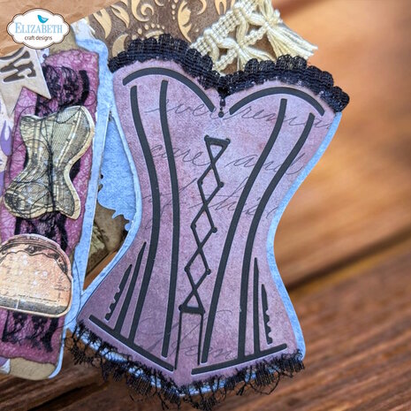 Elizabeth Craft Designs Mr. &amp; Mrs. Dies Laced Up (2240)