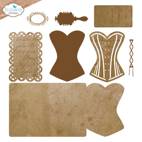 Elizabeth Craft Designs Mr. &amp; Mrs. Dies Laced Up (2240)
