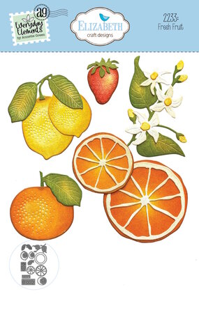 Elizabeth Craft Designs Dies. The &#039;Fresh Fruit&#039; Die Set is part of the Sunny Days collection from Everyday Elements. 