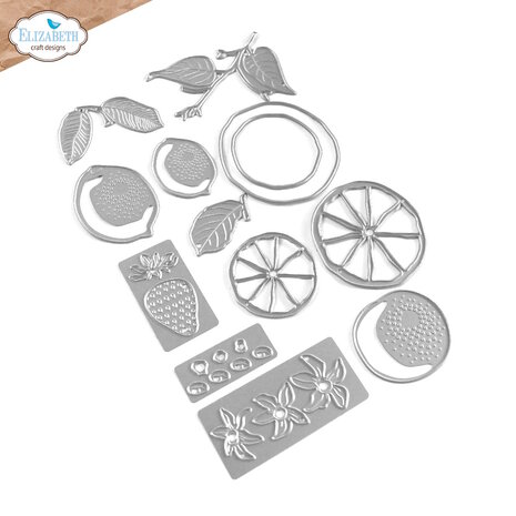 Elizabeth Craft Designs Dies. The &#039;Fresh Fruit&#039; Die Set is part of the Sunny Days collection from Everyday Elements. 