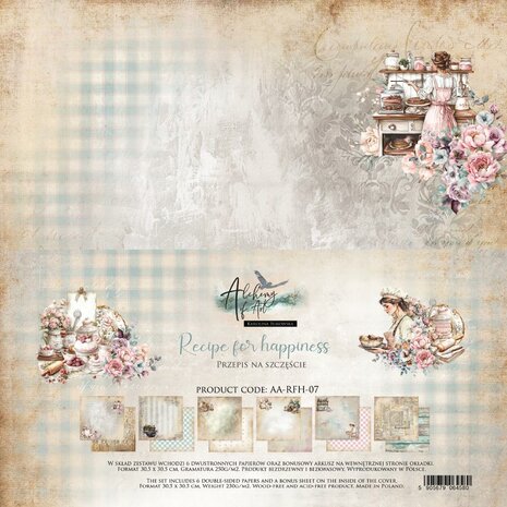 Art Alchemy Paper Collection Set 30,5x30,5 cm Recipe for Happiness