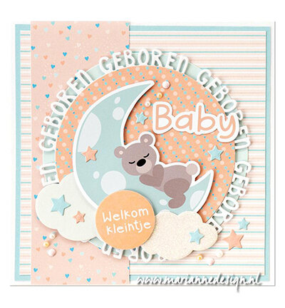 Marianne Design Paper set, New born by Marleen PK9201