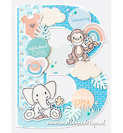 Marianne Design Paper set, New born by Marleen PK9201