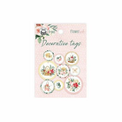 Piatek13 - Tag set Flowerish 01 9St P13-FLO-21