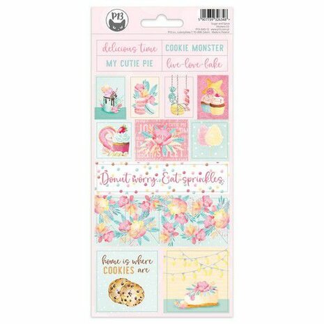 Piatek13 - Sticker sheet Chipboard Sugar and Spice 02 