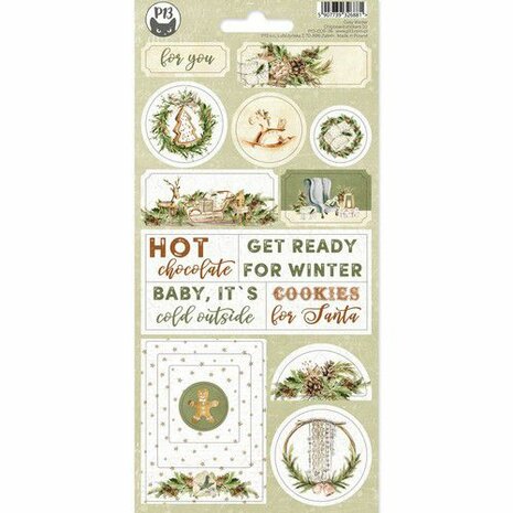 Piatek13 - Sticker sheet Chipboard Cosy Winter 02 