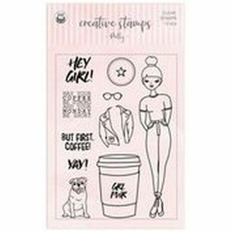 Piatek13 - Clear stamp set Polly P13-CST-03