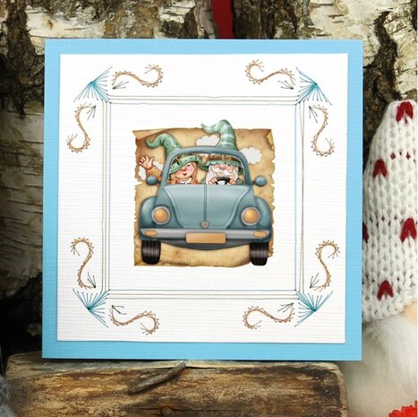 3D Cutting Sheets - Yvonne Creations - Great Gnomes - Driving Gnomes