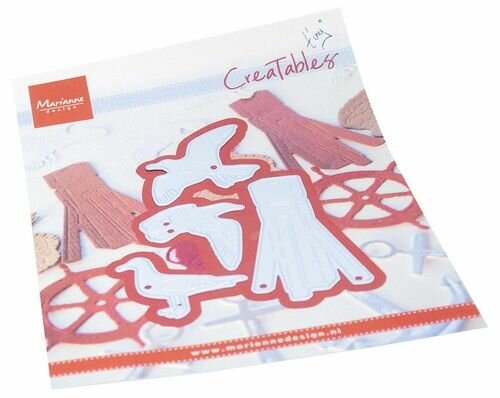 Marianne Design Creatable Tiny&lsquo;s Strandpaal &amp; Meeuwen LR0859 71x93mm
