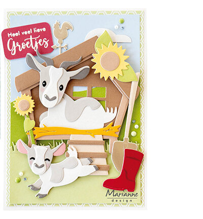 Marianne Design Collectable, Eline&#039;s Goat family COL1570