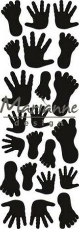 Marianne Design Craftable punch die handjes &amp; voetjes CR1457 