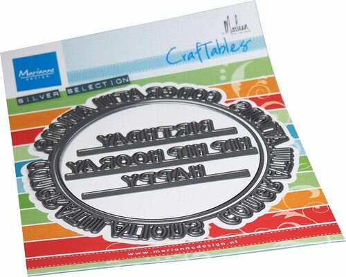 Marianne Design Craftable Congratulations circle by Marleen (ENG) CR1596 120x160mm