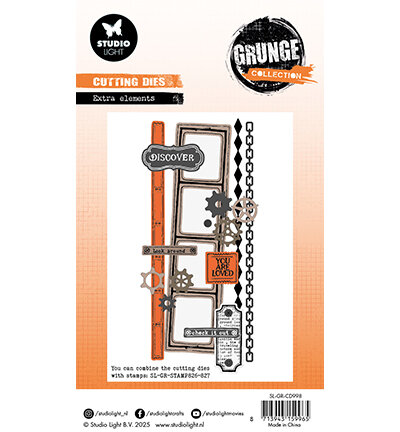 Studio Light Cutting Die Extra Elements Grunge Collection nr.998 SL-GR-CD998