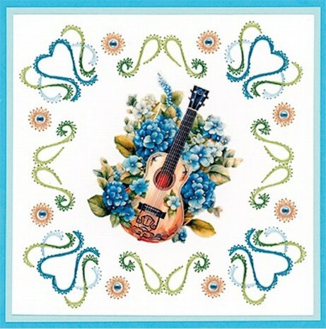 3D Cutting Sheet - Berries Beauties - Blue Meadow - Music