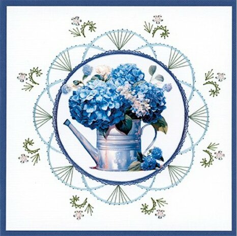 3D Pushout Sheet - Berries Beauties - Blue Meadow - Vase