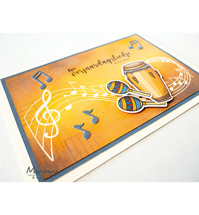 Marianne Design Craftable Punch die XL - Music CR1694