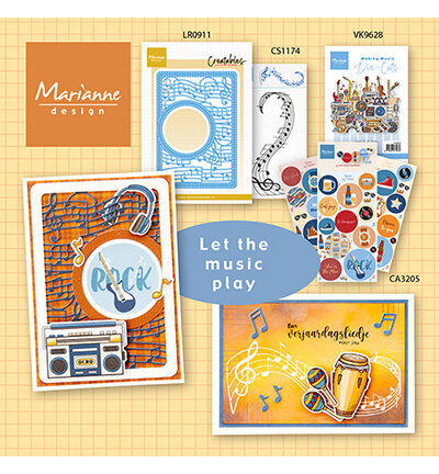 Marianne Design Die Cuts Making music VK9628