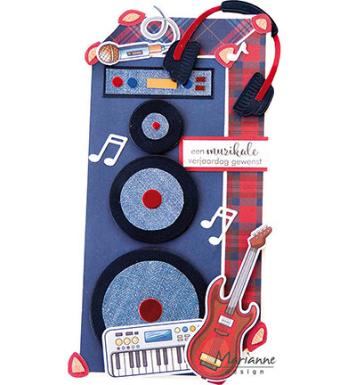 Marianne Design Die Cuts Making music VK9628