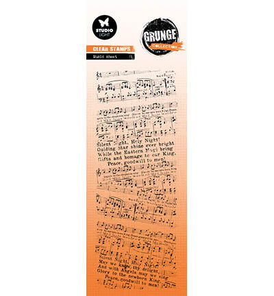Studio Light Clear Stamp Music sheet Grunge Collection nr.839&nbsp;SL-GR-STAMP839