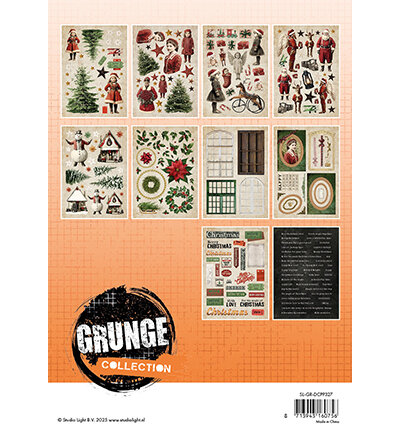Studio Light Die-cut Paper Pad Background paper Grunge Collection nr.328 SL-GR-DCPP327