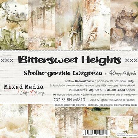 Paper Collection Set 20,3x20,3cm Bittersweet Heights, 250 gsm