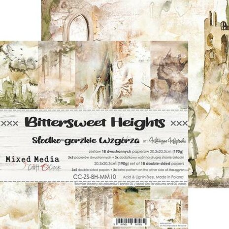 Paper Collection Set 20,3x20,3cm Bittersweet Heights, 250 gsm