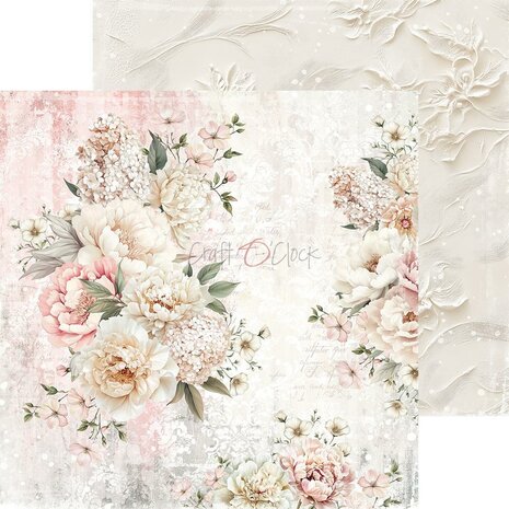 Craft O Clock Set of Papers 15x15 cm Rose Emotions 250 grs 4x6 designs CC-C73-RE-10