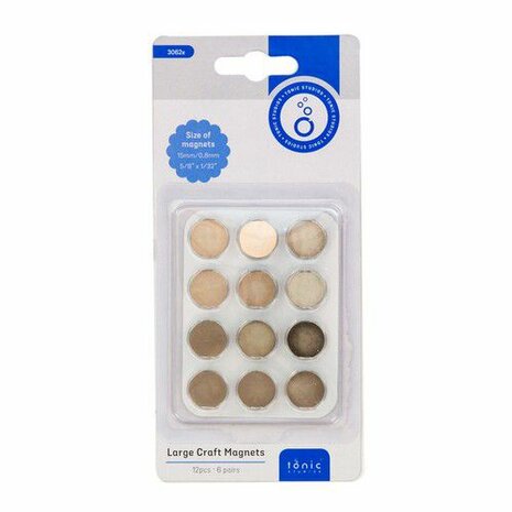 Tonic Studios Craft Magneten - 12 st - 15mm 3062E