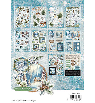 Studio Light Die-cut Paper Pad Winter wonderland Essentials nr.335 SL-ES-DCPP335