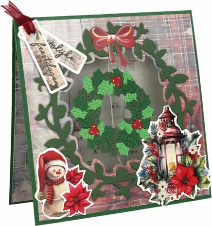 Cutting Sheet - Yvonne Ceations - Floral Christmas- Small Elements CD12363