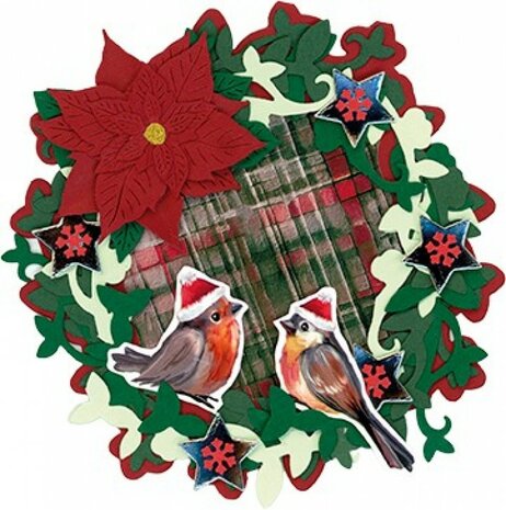 Cutting Sheet - Yvonne Ceations - Floral Christmas- Small Elements CD12363